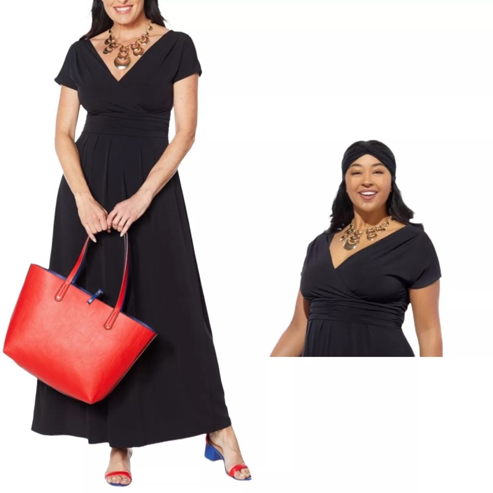 NWT IMAN Boho Chic Maxi Dress w/Head Wrap